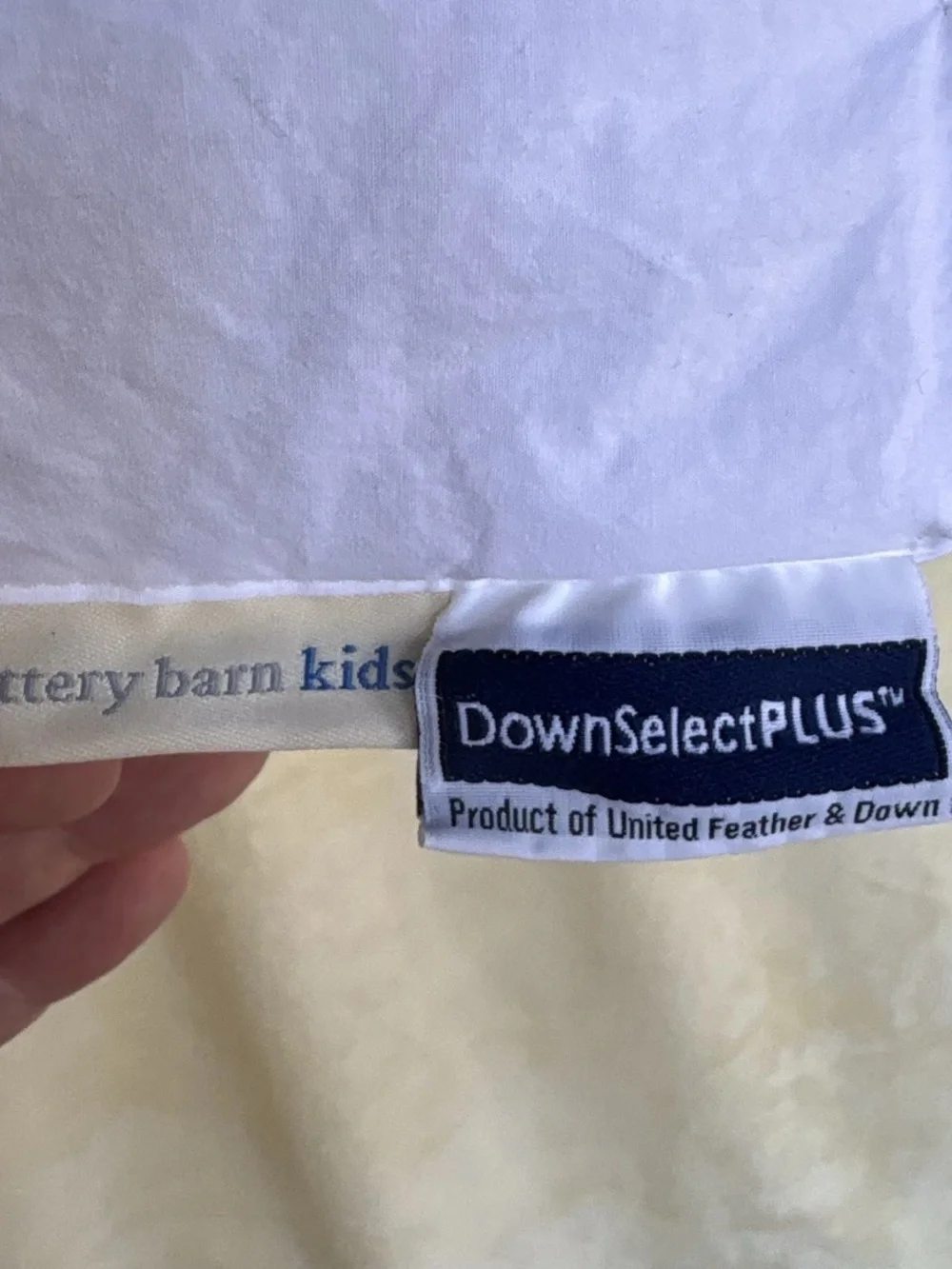POTTERY BARN KIDS  Toddler 2 Yellow Chamios Duvet Covers AND PBK Down Insert GUC